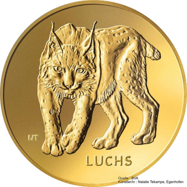 Deutschland 20 Euro Rückkehr der Wildtiere 2025 - A - "Luchs"