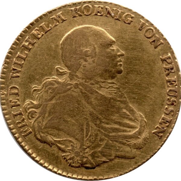 Brandenburg-Preußen 1 Friedrichs dor 1796 A - König Friedrich Wilhelm II. 1786-1797, KM#349