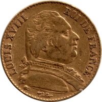 Frankreich 20 Francs 1814 "A" - Ludwig XVIII. -...