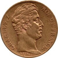 Frankreich 20 Francs div. (1825-1830) - Karl X. - Gold