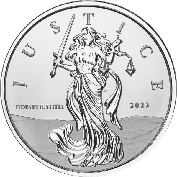 Gibraltar Lady Justice - Justitia 2023 1 oz Silber