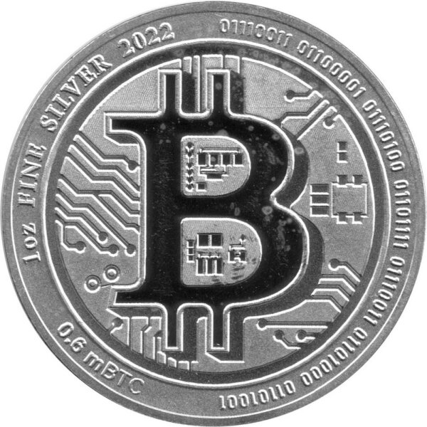 Niue 2 Dollars 2022 - Bitcoin - 1 oz Silber