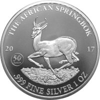 Gabun Springbock 2017 1 oz Silber