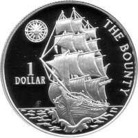 Niue 1 Dollar 1996 - Bounty - Silber PP