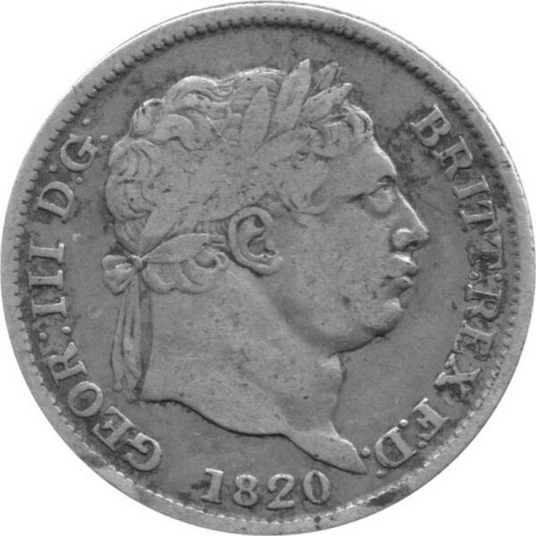 Großbritannien 1 Schilling 1820 - König Georg III. - Silber
