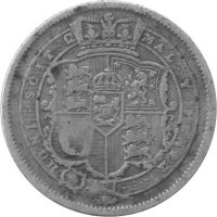 Großbritannien 1 Schilling 1820 - König Georg III. - Silber