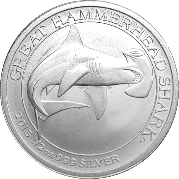 Australien Shark Series Hammerhai 2015 1/2 oz Silber - 2. Wahl