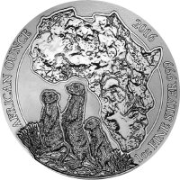 Ruanda African Ounce 2016 Erdmännchen 1 oz Silber