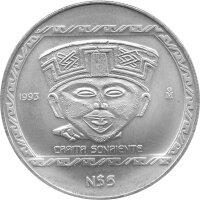 Mexiko 5 Pesos 1993 Carita Sonriente 1 oz Silber