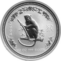 Australien Lunar I 2004 Jahr des Affen 1/2 oz Silber