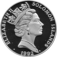 Solomon Islands 10 Dollars 1992 - XXV. Olympische Sommerspiele 1992 in Barcelona "Boxen"- Silber PP
