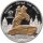 Cook Islands 10 Dollars 2009 - Weltdenkmäler "Peter der Große" - Silber PP Skulpturmünze teilvergoldet