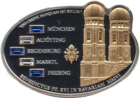 Cook Islands 5 Dollars 2006 - Papstbesuch in Bayern -...