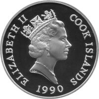 Cook Islands 50 Dollars 1990 - XXV. Olympische Sommerspiele 1992 in Barcelona "Läufer" - Silber PP