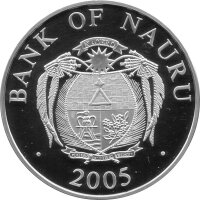 Nauru 10 Dollars 2005 - Europäische Denkmäler "Basilius-Kathedrale in Moskau" - Silber PP Skulpturmünze teilvergoldet