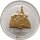 Nauru 10 Dollars 2005 - Europäische Denkmäler "Basilius-Kathedrale in Moskau" - Silber PP Skulpturmünze teilvergoldet