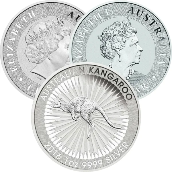 Australien Känguru div. 1 oz Silber