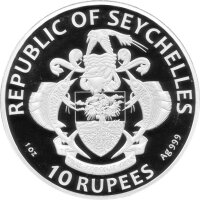 Seychellen 10 Rupees 2025 - 225 Jahre Erfindung der Batterie - 1 oz Silber PP