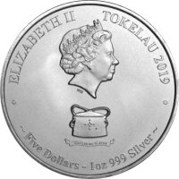 Tokelau Karettschildkröte - Loggerhead Turtle 2019 1 oz Silber