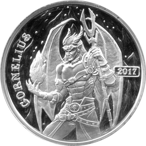 Round Steampunk "Angels & Demons - Cornelius" 2017 - 1 oz Silber