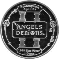 Round Steampunk "Angels & Demons - Cornelius" 2017 - 1 oz Silber
