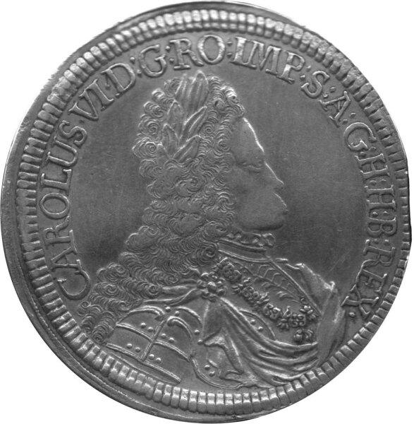 RDR Haus Habsburg 2 Reichstaler Hall 1711 - Karl VI., KM#1523