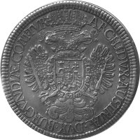 RDR Haus Habsburg 2 Reichstaler Hall 1711 - Karl VI., KM#1523