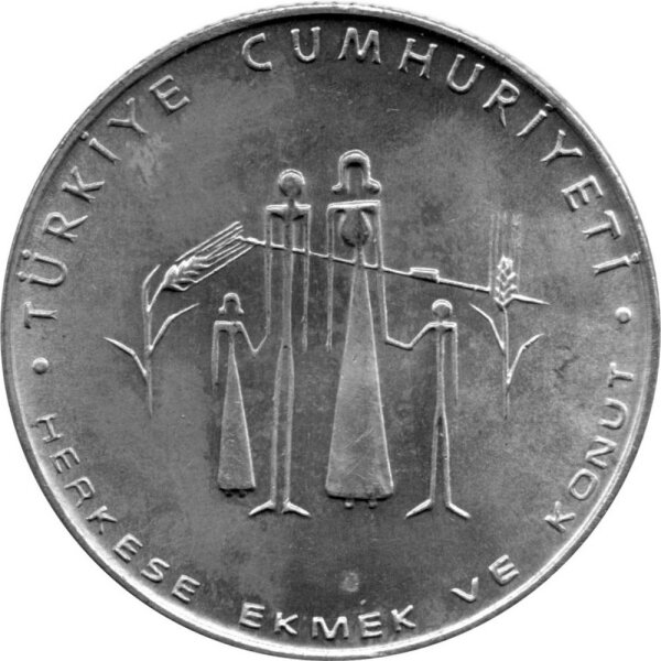 Türkei 50 Lira 1977 - F.A.O. Familienplanung - Silber