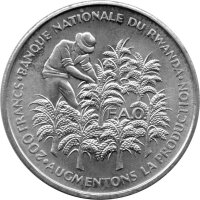Ruanda 200 Francs 1972 - F.A.O. Unabhängigkeit - Silber