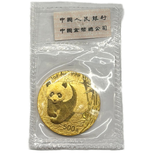 China Panda 2002 1 oz Gold
