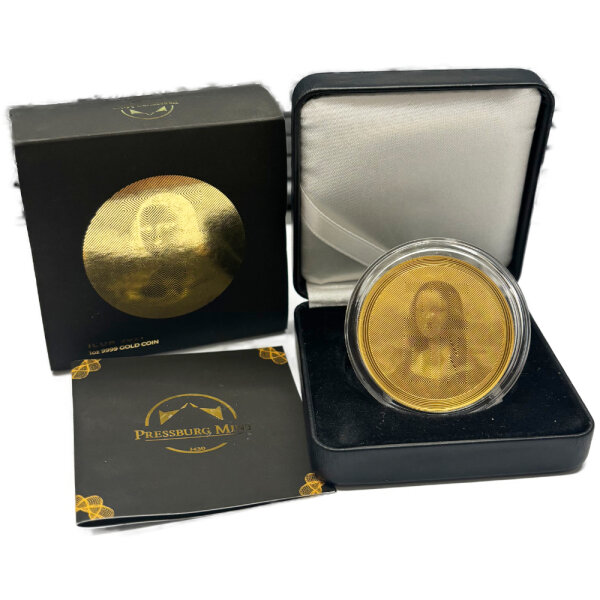 Tokelau Icon 1. Ausgabe Mona Lisa 2021 1 oz Gold Prooflike