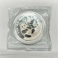 China Panda 1990 1 Unze Silber - Polierte Platte Coin...