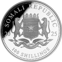 Somalia Elefant 2025 1 oz Silber - Motiv 2026 - ANA Oklahoma