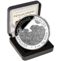 Somalia Elefant 2025 1 oz Silber - Motiv 2026 - ANA Oklahoma