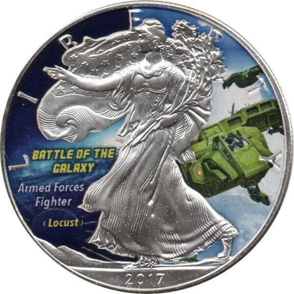USA American Eagle 2017 - 1 oz Silber 8. Ausgabe - Battle of the Galaxy