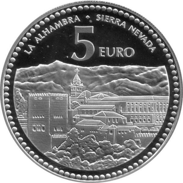 Spanien 5 Euro 2012 - Granada - Silber PP