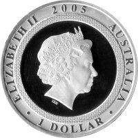 Australien 1 Dollar 2005 - 60 Jahre Ende des Zweiten Weltkriegs - 1 oz Silber PP