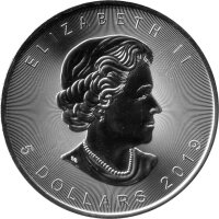 Kanada Maple Leaf 2019 - Happy Halloween 1 oz Silber coloriert