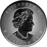 Kanada Maple Leaf 2019 - Happy Halloween 1 oz Silber coloriert