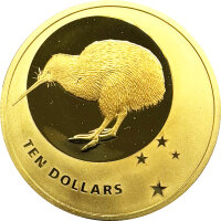 Neuseeland Kiwi 2010 1/4 oz Gold - Polierte Platte