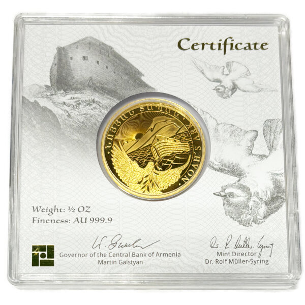 Armenien Arche Noah 2022 1/2 oz Gold