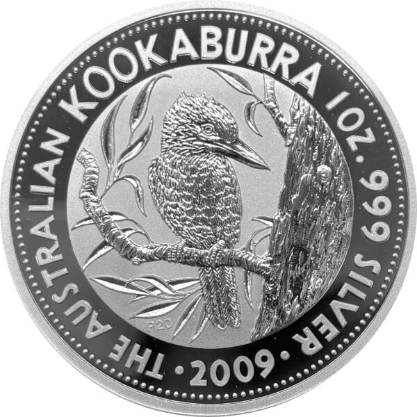 Australien Kookaburra 2009 1 oz Silber - Jubiläum Motiv 1991