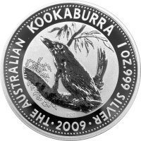 Australien Kookaburra 2009 1 oz Silber - Jubiläum...