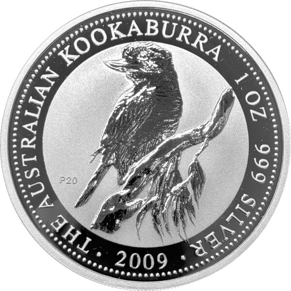 Australien Kookaburra 2009 1 oz Silber - Jubiläum Motiv 1995