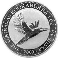 Australien Kookaburra 2009 1 oz Silber - Jubiläum...