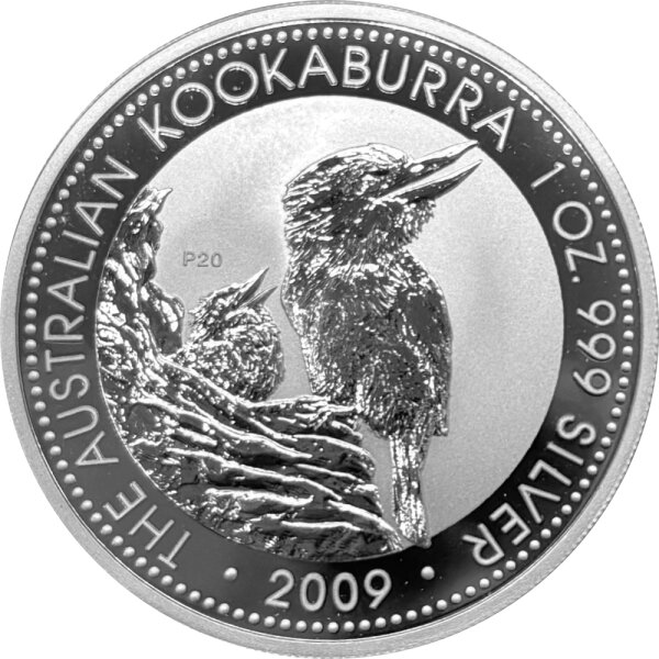 Australien Kookaburra 2009 1 oz Silber - Jubiläum Motiv 1997
