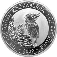 Australien Kookaburra 2009 1 oz Silber - Jubiläum...