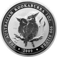 Australien Kookaburra 2009 1 oz Silber - Jubiläum...