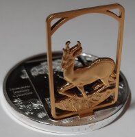 Malawi 50 Kwacha 2008 - Investment Jewellery Collection - Springbock - KuNi versilbert