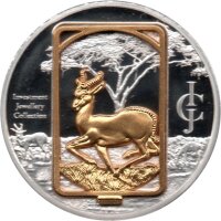 Malawi 50 Kwacha 2008 Springbock -Ku-Ni versilbert...